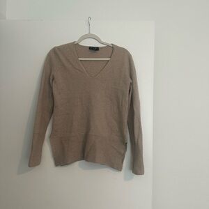 Lord & Taylor Beige Cashmere Knit